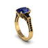 Exclusive Handmade Sapphire Geometrical Engagement Ring - Yolanda No. 43