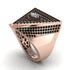 Diamond Eye Of Providence Men's Illuminati Ring - Arden No. 32