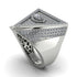 Diamond Eye Of Providence Men's Illuminati Ring - Arden No. 3