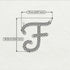 Black Diamond Gold Letter Necklace - F