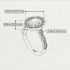 Decorated Halo Oval Yellow Diamond Engagement Ring - Faith No. 1015