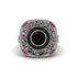 Fancy Art Deco Black Diamond Ring - Pauline No. 54