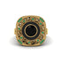 Fancy Art Deco Black Diamond Ring - Pauline No. 22