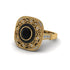 Fancy Art Deco Black Diamond Ring - Pauline No. 7