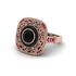 Fancy Art Deco Black Diamond Ring - Pauline No. 53 image 3