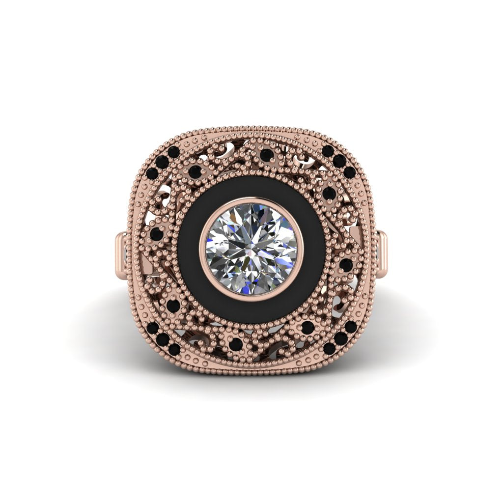 Fancy Art Deco Diamond Ring - Pauline No. 32
