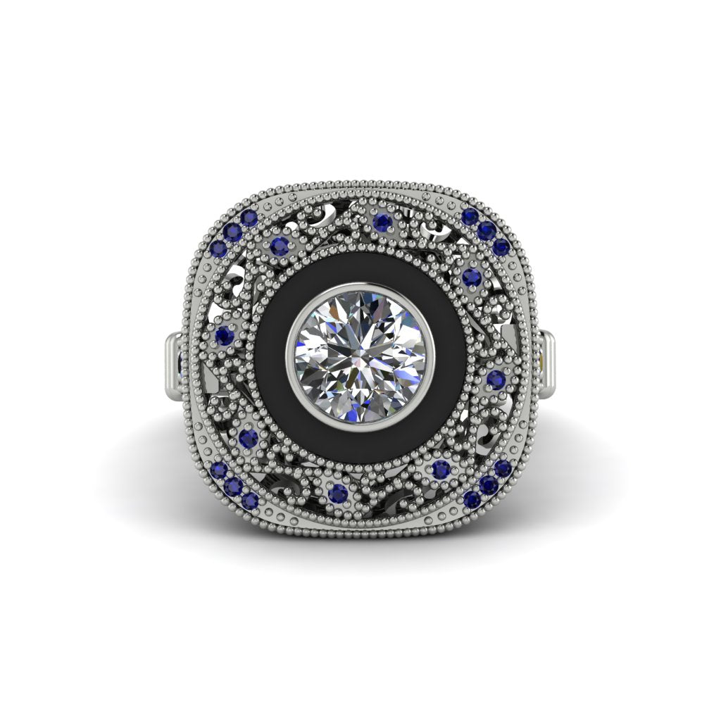 Fancy Art Deco Diamond Ring - Pauline No. 63