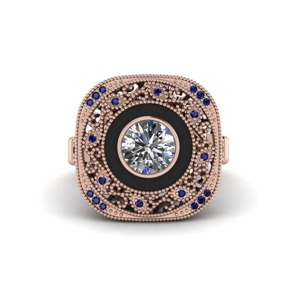 Fancy Art Deco Diamond Ring - Pauline No. 62