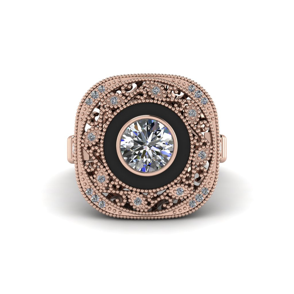 Fancy Art Deco Diamond Ring - Pauline No. 2