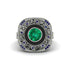 Fancy Art Deco Emerald Ring - Pauline No. 66 image 2