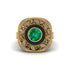 Fancy Art Deco Emerald Ring - Pauline No. 4 image 2
