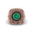 Fancy Art Deco Emerald Ring - Pauline No. 50