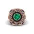 Fancy Art Deco Emerald Ring - Pauline No. 65 image 2
