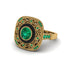Fancy Art Deco Emerald Ring - Pauline No. 19