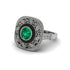 Fancy Art Deco Emerald Ring - Pauline No. 6