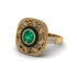 Fancy Art Deco Emerald Ring - Pauline No. 4