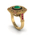 Fancy Art Deco Emerald Ring - Pauline No. 49 image 1