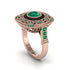 Fancy Art Deco Emerald Ring - Pauline No. 20 image 1