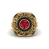 Fancy Art Deco Ruby Ring - Pauline No. 40 image 2