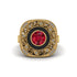 Fancy Art Deco Ruby Ring - Pauline No. 10
