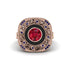 Fancy Art Deco Ruby Ring - Pauline No. 71 image 2