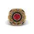 Fancy Art Deco Ruby Ring - Pauline No. 70 image 2