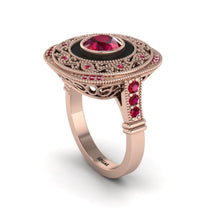 Fancy Art Deco Ruby Ring - Pauline No. 56 image 1
