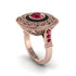 Fancy Art Deco Ruby Ring - Pauline No. 56 image 1