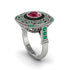 Fancy Art Deco Ruby Ring - Pauline No. 27 image 1