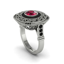 Fancy Art Deco Ruby Ring - Pauline No. 42 image 1
