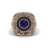 Fancy Art Deco Sapphire Ring - Pauline No. 29