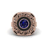 Fancy Art Deco Sapphire Ring - Pauline No. 44