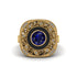 Fancy Art Deco Sapphire Ring - Pauline No. 13 image 2