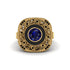 Fancy Art Deco Sapphire Ring - Pauline No. 43 image 2
