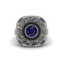 Fancy Art Deco Sapphire Ring - Pauline No. 75