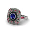 Fancy Art Deco Sapphire Ring - Pauline No. 60 image 3