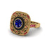 Fancy Art Deco Sapphire Ring - Pauline No. 58 image 3