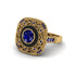 Fancy Art Deco Sapphire Ring - Pauline No. 73 image 3