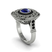 Fancy Art Deco Sapphire Ring - Pauline No. 45 image 1