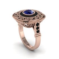 Fancy Art Deco Sapphire Ring - Pauline No. 44 image 1