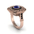 Fancy Art Deco Sapphire Ring - Pauline No. 44 image 1