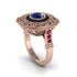 Fancy Art Deco Sapphire Ring - Pauline No. 59