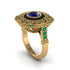 Fancy Art Deco Sapphire Ring - Pauline No. 28