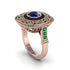 Fancy Art Deco Sapphire Ring - Pauline No. 29