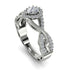 Infinity Inspired Halo Diamond Engagement Ring - Teresa No. 3
