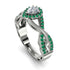 Infinity Inspired Halo Diamond Engagement Ring - Teresa No. 18 image 2