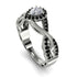 Infinity Inspired Halo Diamond Engagement Ring - Teresa No. 33