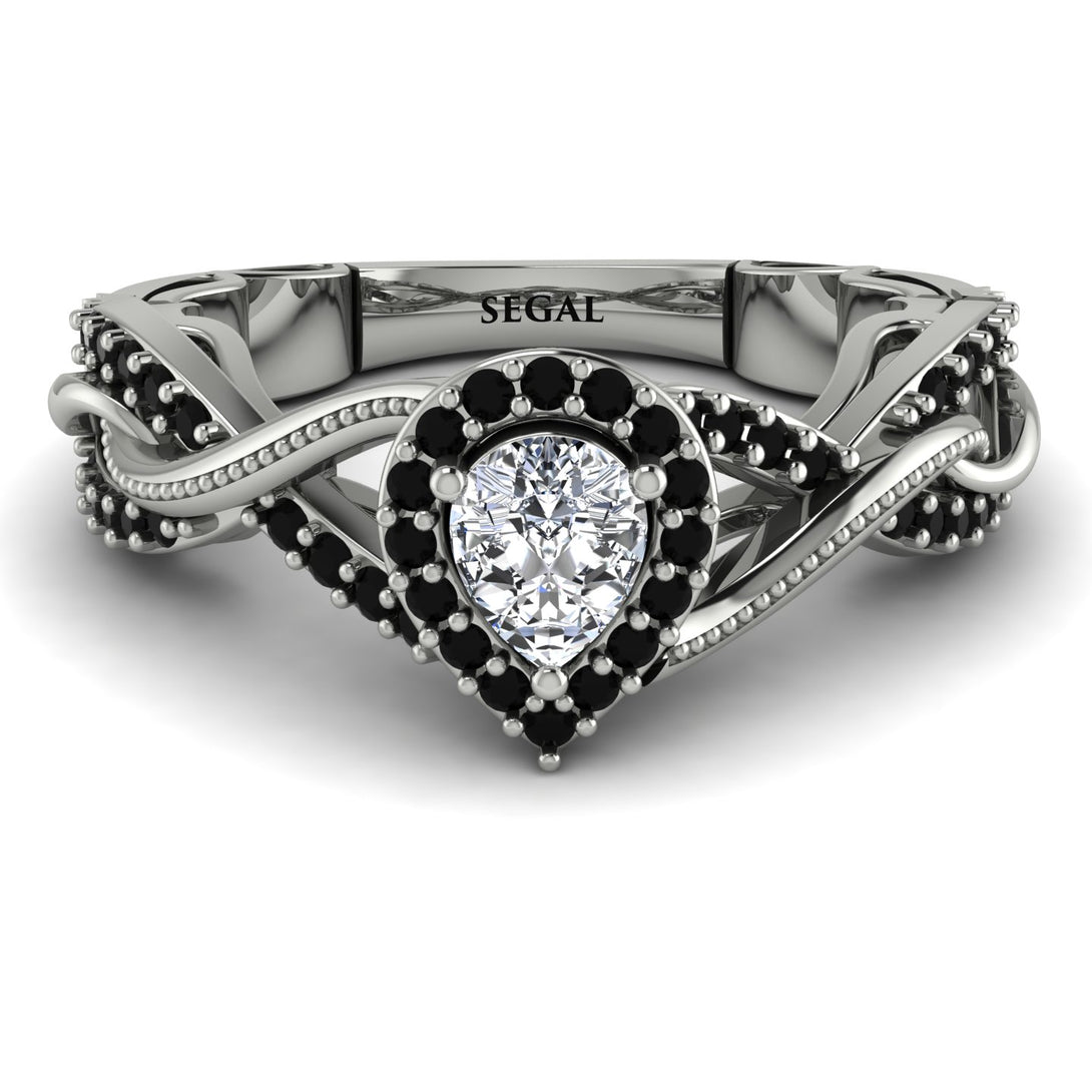 Infinity Inspired Halo Diamond Engagement Ring - Teresa No. 33