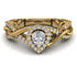 Infinity Inspired Halo Diamond Engagement Ring - Teresa No. 1