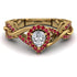 Infinity Inspired Halo Diamond Engagement Ring - Teresa No. 46